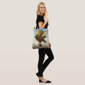 Fantasy Schattigee Steampunk Bird Sky Draagtas (Op model)