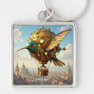 Fantasy Schattigee Steampunk Bird Sky Sleutelhanger