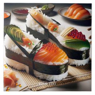 Fantasy Schattigee stijlvolle sushi schoenen Tegeltje
