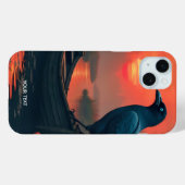 Fantasy Schattigee Sunset Boat Raven Case-Mate iPhone Case (Achterkant (horizontaal))