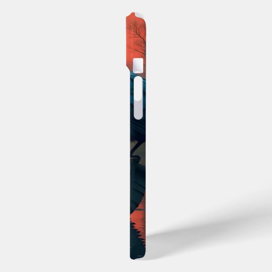 Fantasy Schattigee Sunset Boat Raven Case-Mate iPhone Case (Achterkant / Links)