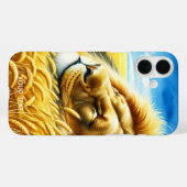 Fantasy Schattigee tarwe slapende leeuw Case-Mate iPhone Case (Achterkant (horizontaal))