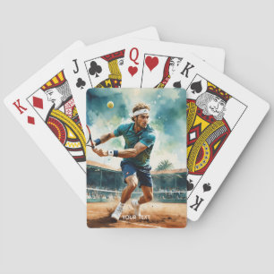 Fantasy Schattigee tennisspeler Ball Pokerkaarten