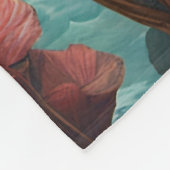 Fantasy Schattigee Vivid Flowers Royal Sloth Fleece Deken (Hoek)