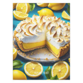 Fantasy Schattigee Vivid Lemon Meringue Pie Tafelkleed (Voorkant)