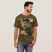 Fantasy Schattigee vreemde postbode T-shirt (Voorkant volledig)