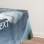 Fantasy Schattigee Winter Kitten Sneeuw Tafelkleed (Voorbeeld)