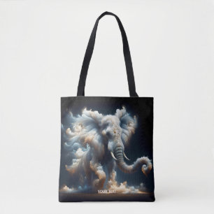 Fantasy Schattigee wolken olifant rook Draagtas