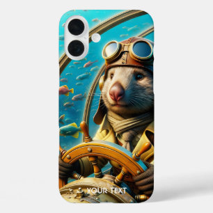 Fantasy Schattigee Wombat Pilot Onderwater iPhone 16 Plus Hoesje