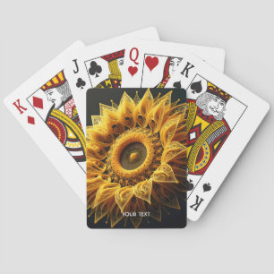 Fantasy Schattigee Zonnebloem Garens Pokerkaarten