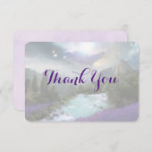 Fantasy Schilderachtig Natuur Landschap Dank je we Bedankkaart (Voorkant / Achterkant)