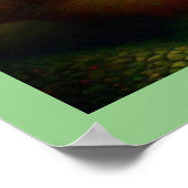 Fantasy Schilderij 7 - Vrouw en Kat Poster (Hoek)