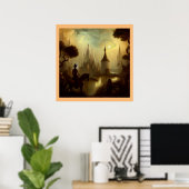 Fantasy Schilderij 8 - Paardrijder Poster (Thuiskantoor)