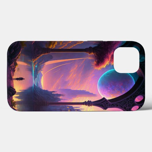 Fantasy Science Fiction Landscape Case-Mate iPhone Case (Achterkant (horizontaal))
