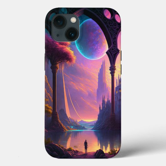 Fantasy Science Fiction Landscape Case-Mate iPhone Case (Achterkant)