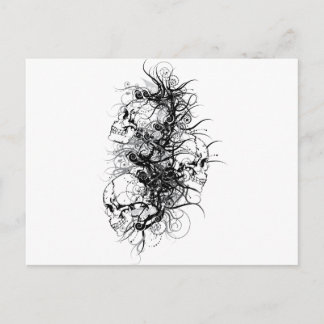 Fantasy Skulls Briefkaart