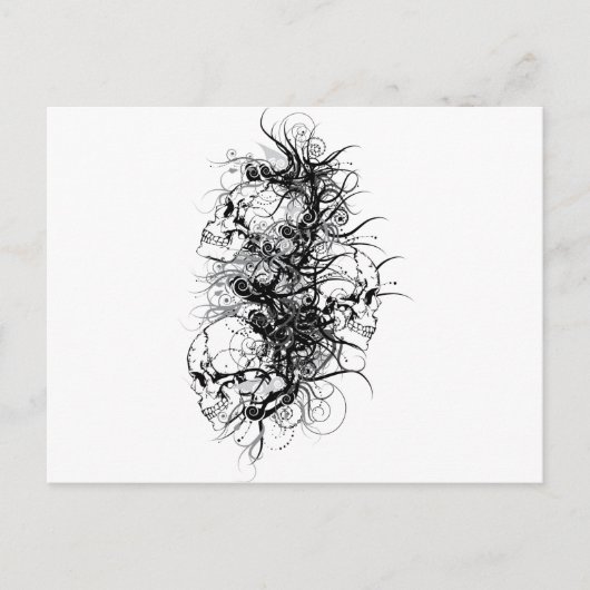 Fantasy Skulls Briefkaart (Voorkant)