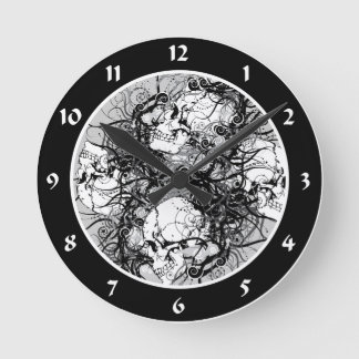 Fantasy Skulls Ronde Klok