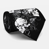 Fantasy Skulls Stropdas (Opgerold)