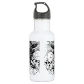 Fantasy Skulls Waterfles (Achterkant)