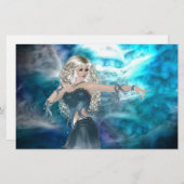 Fantasy Sky Siren Briefpapier (Voorkant / Achterkant)