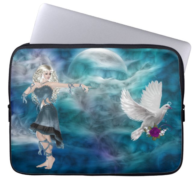 Fantasy Sky Siren Laptop Sleeve (Voorkant)