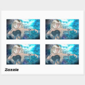 Fantasy Sky Siren Rechthoekige Sticker (Vel)
