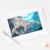 Fantasy Sky Siren Rechthoekige Sticker (Envelop)
