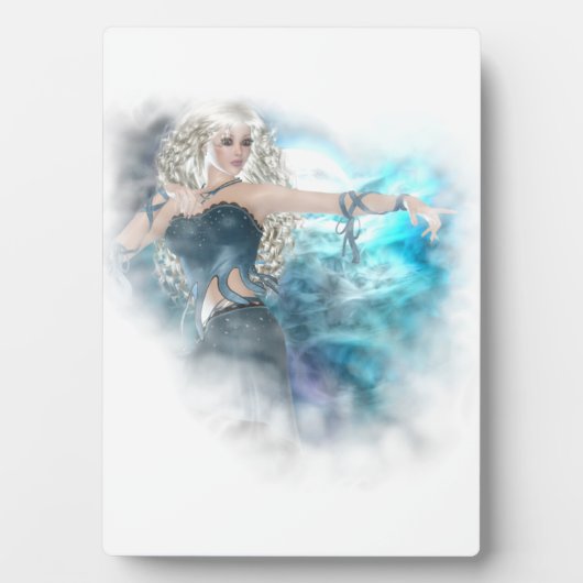 Fantasy Sky Siren Vignette Fotoplaat (voorkant)