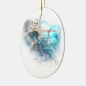 Fantasy Sky Siren Vignette Keramisch Ornament (Links)