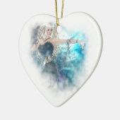 Fantasy Sky Siren Vignette Keramisch Ornament (Links)