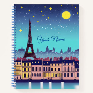 Fantasy Skyline of Paris onder het Stars Journal Notitieboek