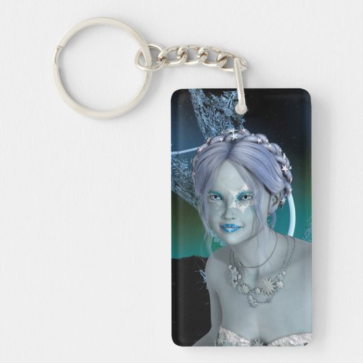 Fantasy Sneeuwfee Sleutelhanger (Voorkant)