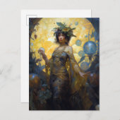 Fantasy Sorceress Magic Fantasy Briefkaart (Voorkant / Achterkant)