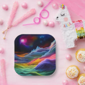 Fantasy Space Escape Papieren Bordje (Feest)