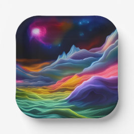 Fantasy Space Escape Papieren Bordje