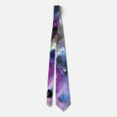 Fantasy Space Nebula Dragon Roze blauwe Stropdas (Achterkant)
