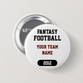 Fantasy Sports - Uw teamnaam - Button (Voorkant /achterkant)