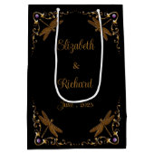 Fantasy sprookje bruiloft medium cadeauzakje (Achterkant)