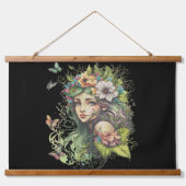 Fantasy Sprookje Vrouwen Hangend Wandkleed (Voorkant 2)