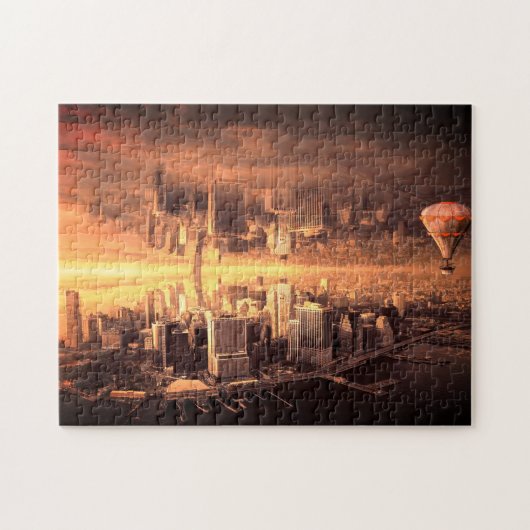 Fantasy - Stad - Mooie Legpuzzel (Horizontaal)