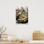 Fantasy Stadsplattegrond Poster (Keuken)