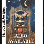 Fantasy Steampunk Tabby Cat Kitten AR2 Decoupage Tissuepapier