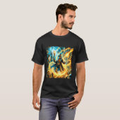 Fantasy Stoomtech Tijd Wizard T-shirt (Voorkant volledig)