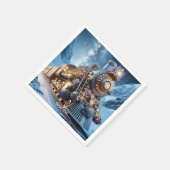 Fantasy Stoomtrein Winter Servet (Hoek)