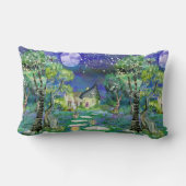 Fantasy Storybook Fairyland Landscape Afbeelding Kussen (Achterkant)