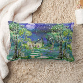 Fantasy Storybook Fairyland Landscape Afbeelding Kussen (Deken)
