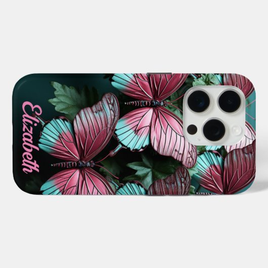 Fantasy style butterflies Case-Mate iPhone case (Achterkant (horizontaal))