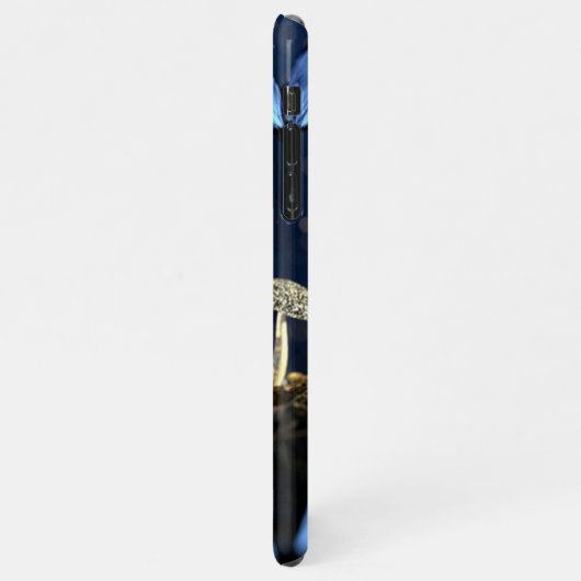 Fantasy Style Butterflies en paddenstoelen in het  iPhone Hoesje (Linkerkant)