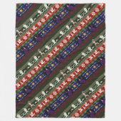 Fantasy Style Ugly Sweater Pattern Fleece Deken (Voorkant)